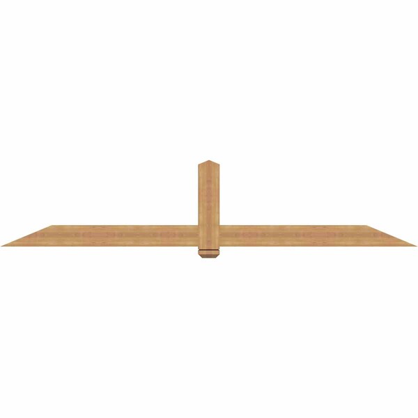 Ekena Millwork Eugene Smooth Timber Gable Bracket, Western Red Cedar, 108"W x 22"H x 3 1/2"D x 5 1/2"F, 5/12 Pitch GBW108X22X0406EUG00SWR - main